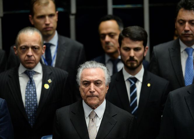 Michel Temer bei seiner Vereidigung zum Präsidenten von Brasilien.