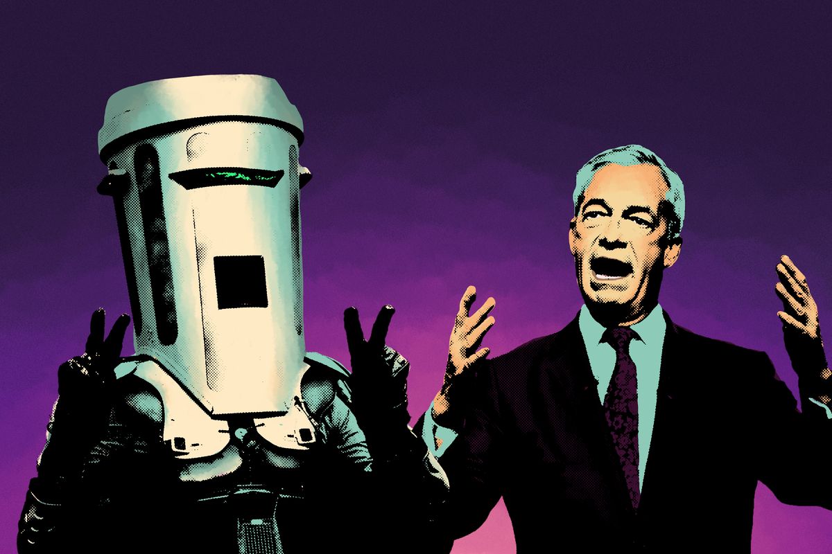 The Duel of the Summer: Farage vs. the Talking Trash Can