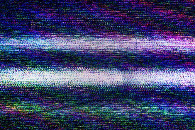 TV Screen mit gestörtem Bild