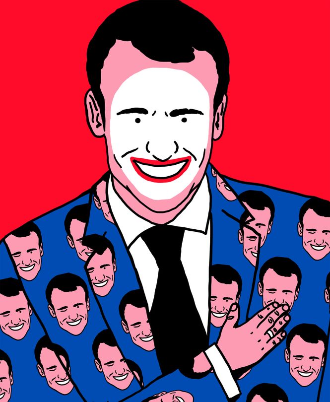 Illustration von Macron